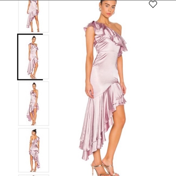 For love and lemons ruffled Blush Pink Gown - Picture 1 of 3